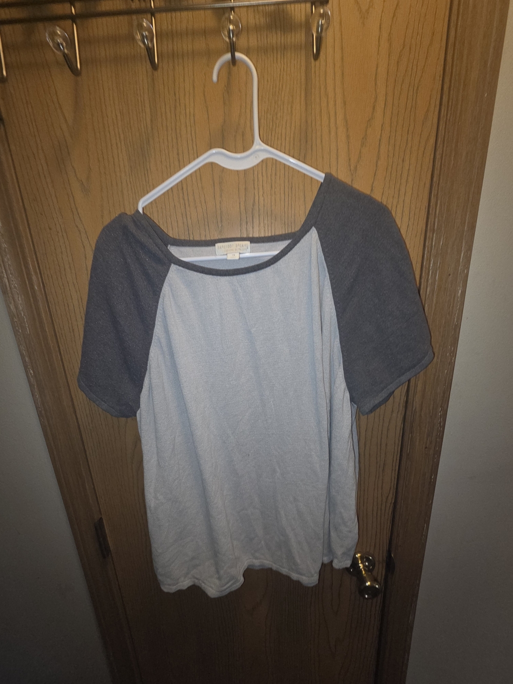 Cozychic Barefoot Dreams Two-Tone Raglan Tee